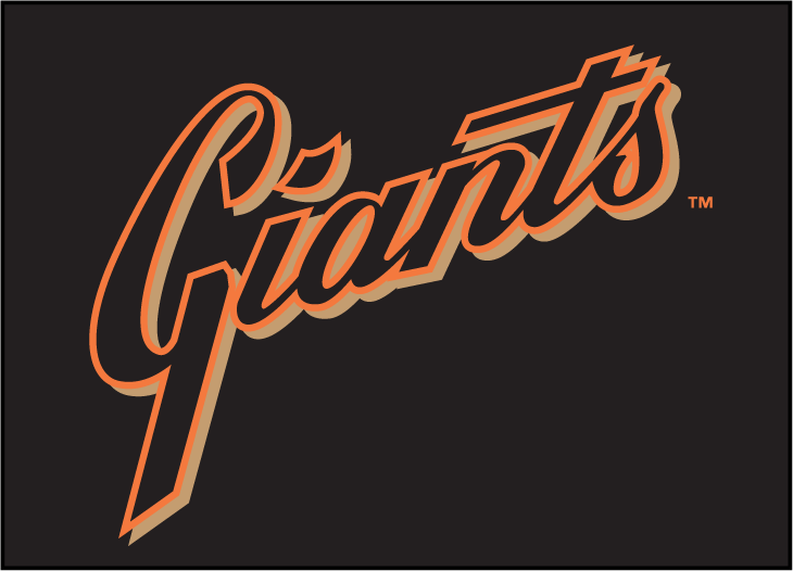 San Francisco Giants 2001-2006 Batting Practice Logo t shirts DIY iron ons